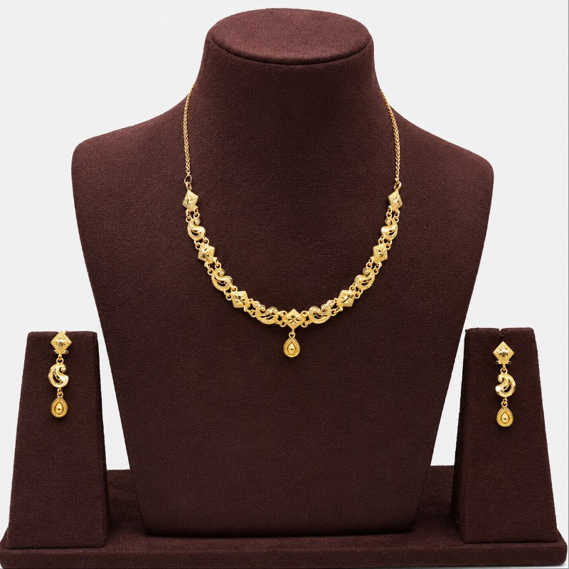 925 SILVER GOLD PLATED NECKLACE